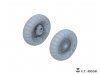 E.T. Model P35-139 WWII German Kübelwagen Type82 Sagged wheels Balloon tyre For TAMIYA Kit 1/35